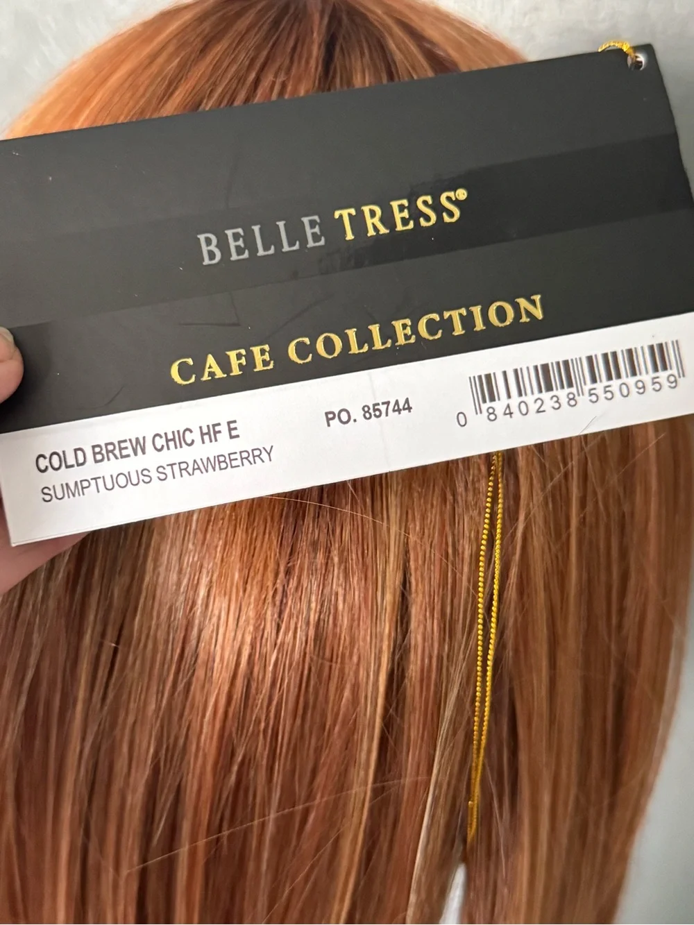 COLD BREW CHIC HF E ❤️ SUMPTUOUS STRAWBERRY BY BELLE ❤️TRESS NEW WITH TAGS